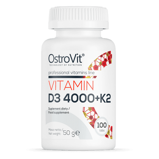 12 x Vitamin D3 4000 + K2 100 Tablets OstroVit