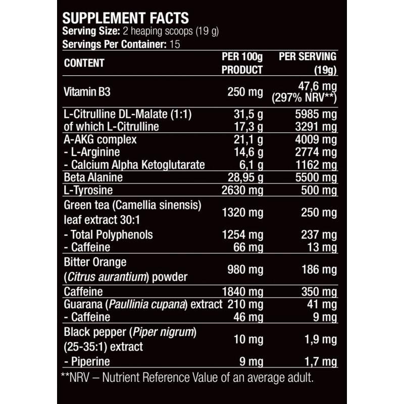 Bulk Blood 300g Pre-Workout Pump - BeBulk Nutrition