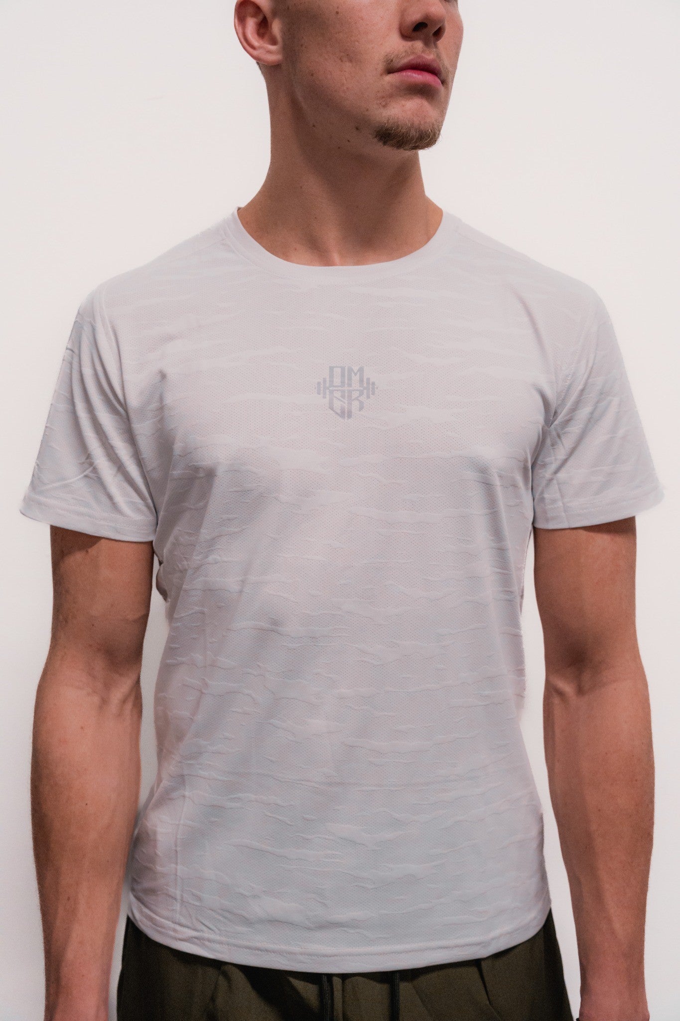 OMER Shadow Camo Performance Tee White